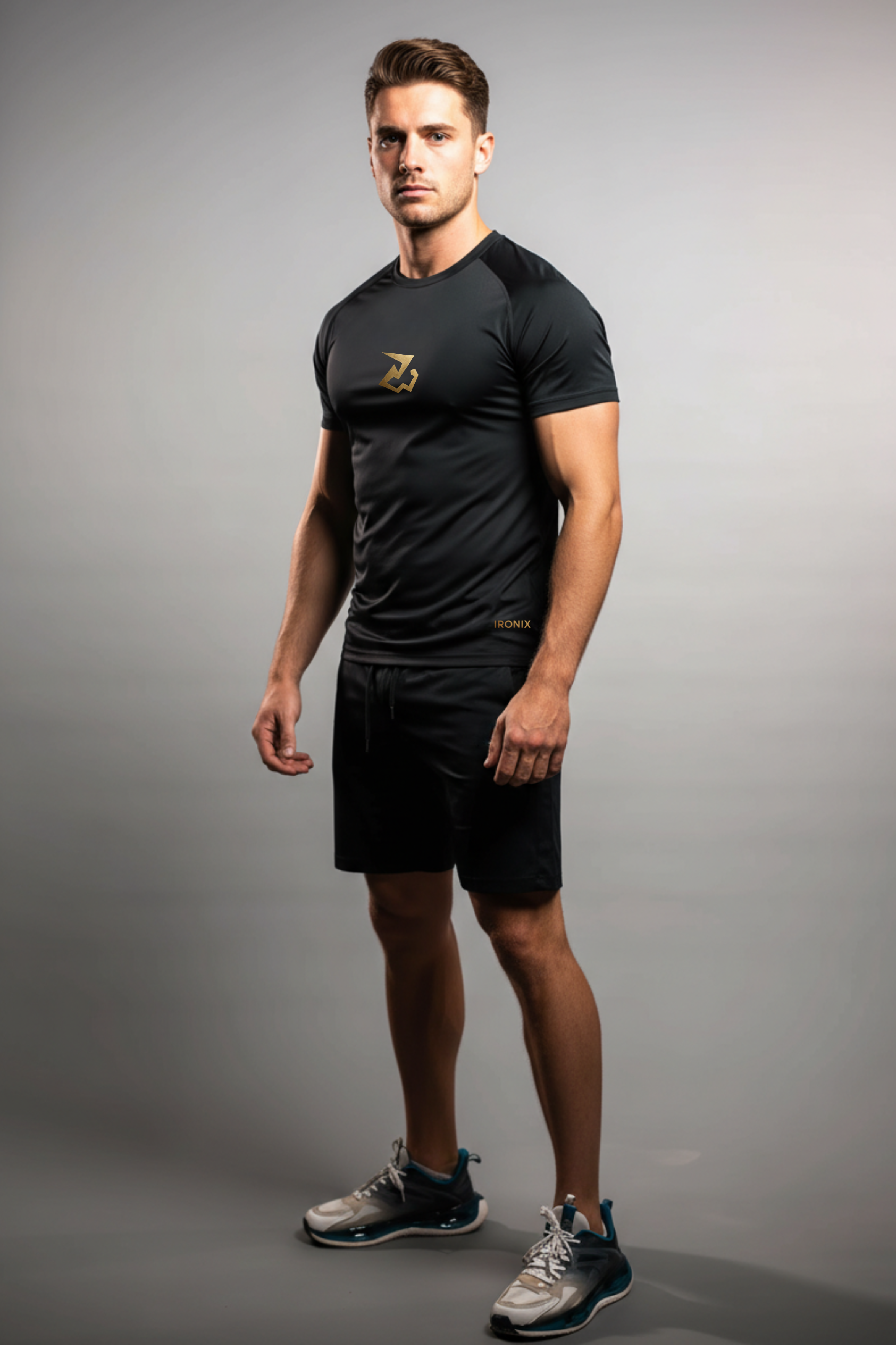 IRONIX Short-Sleeve Shirt Tech Series - Black