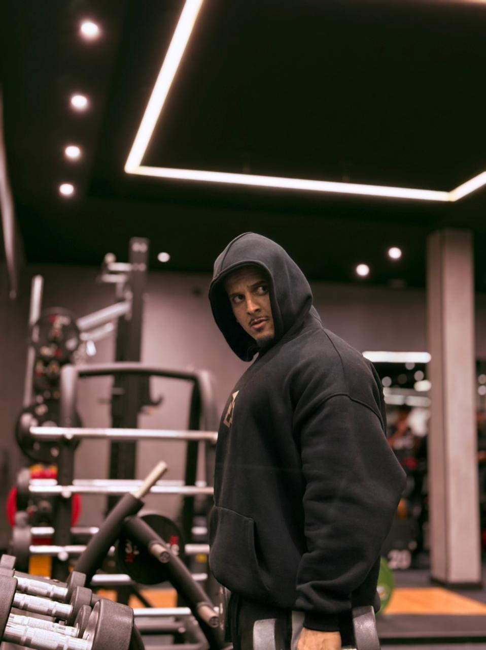 PREMIUM OVERSIZED GYM HOODIE -GYM RAT-