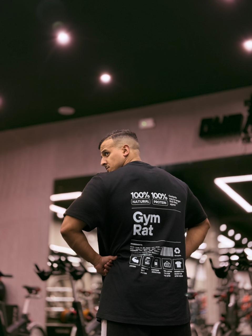 PREMIUM OVERSIZED GYM TSHIRT -GYM RAT-