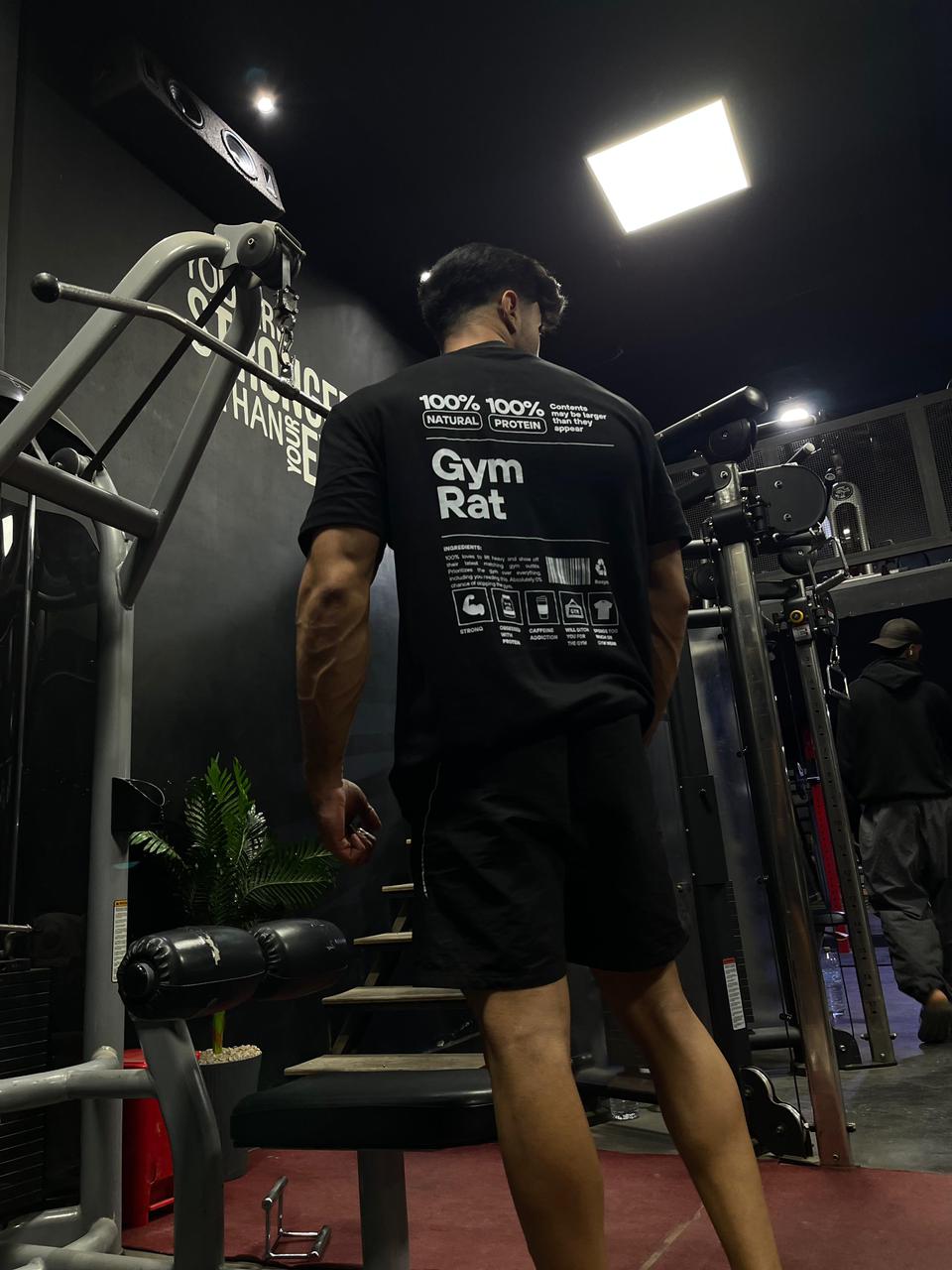 PREMIUM OVERSIZED GYM TSHIRT -GYM RAT-
