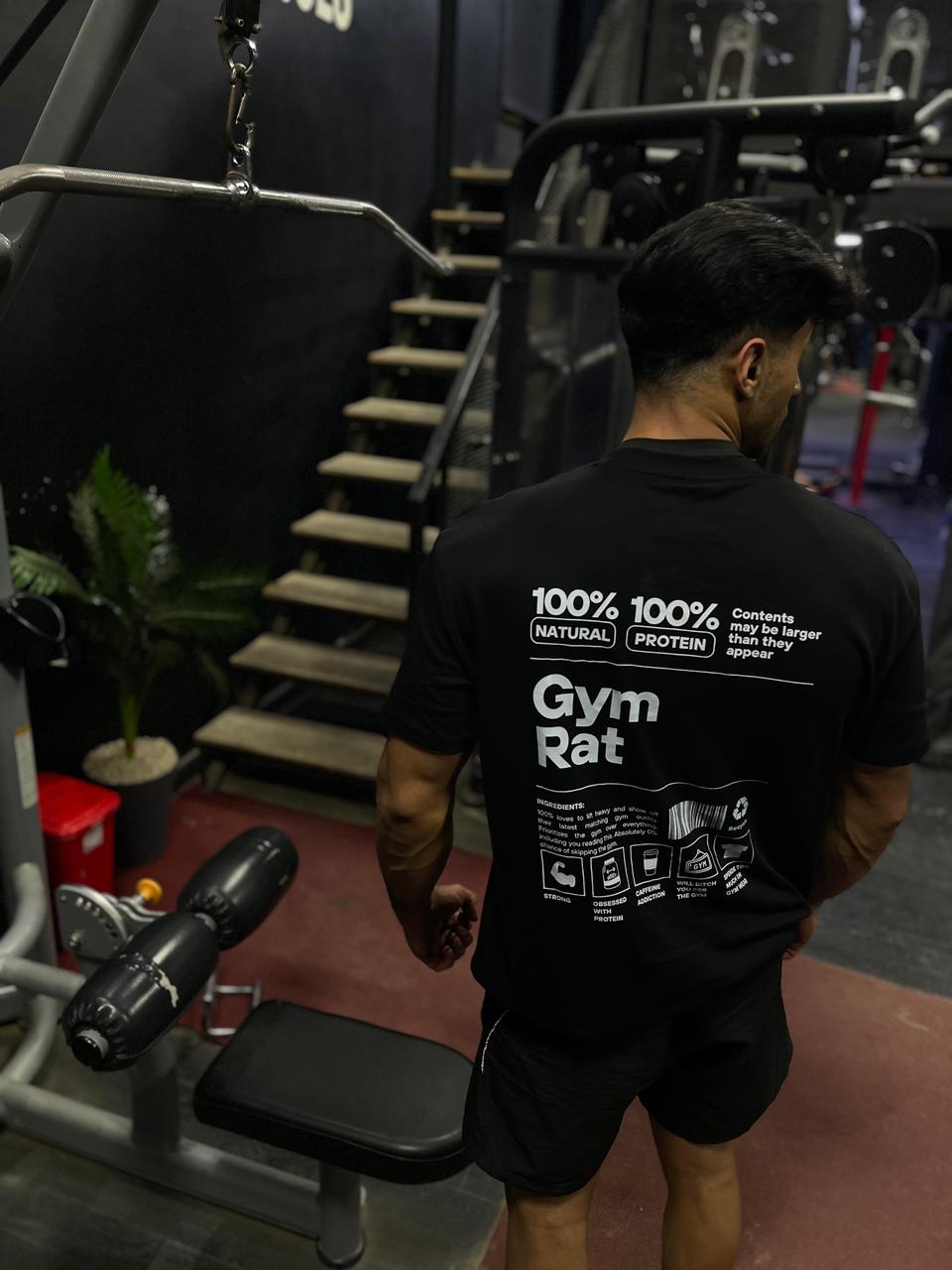 PREMIUM OVERSIZED GYM TSHIRT -GYM RAT-