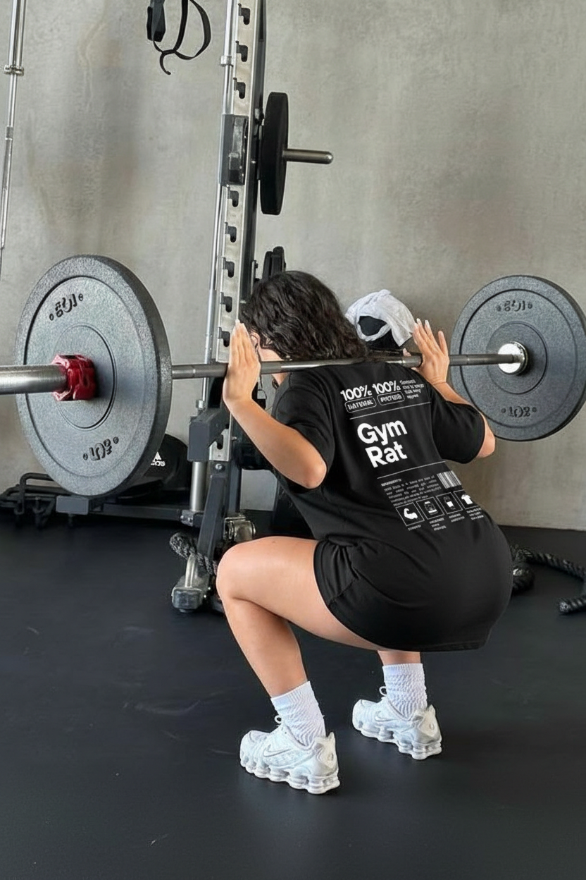 PREMIUM OVERSIZED GYM TSHIRT -GYM RAT-